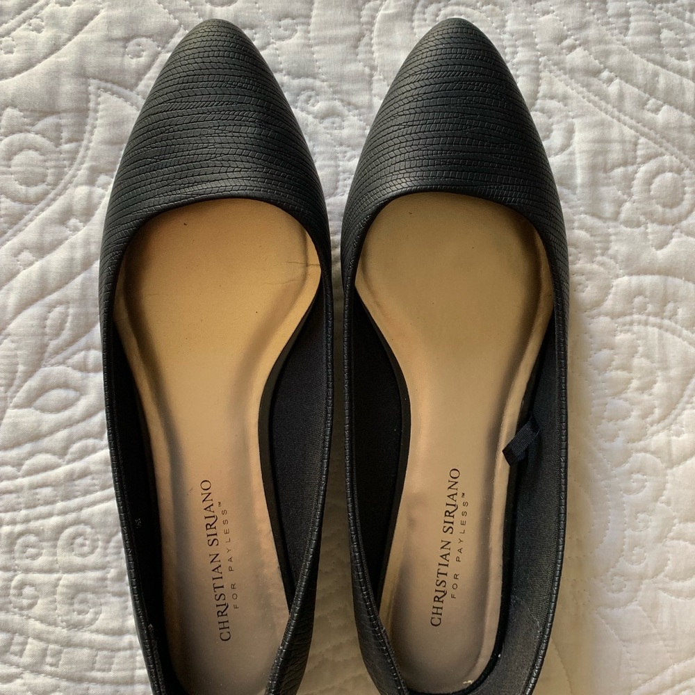 Christian Siriano for Payless black pointed flats